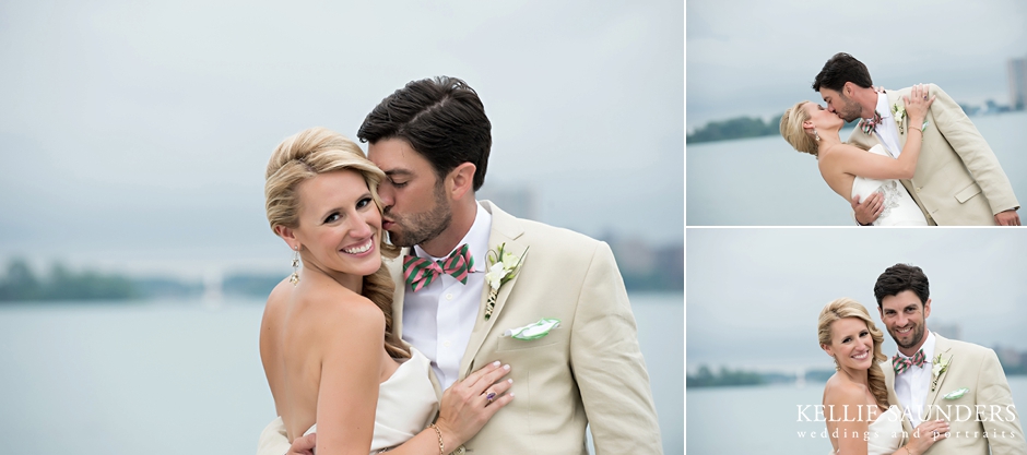 detroit river wedding photos